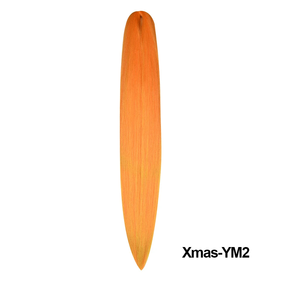 Miss Rola Synthetic New Christmas Colors Kanekalon HairJumbo Braid Yaki Straight Hair Extension Twist Braid Bulk Wholesale