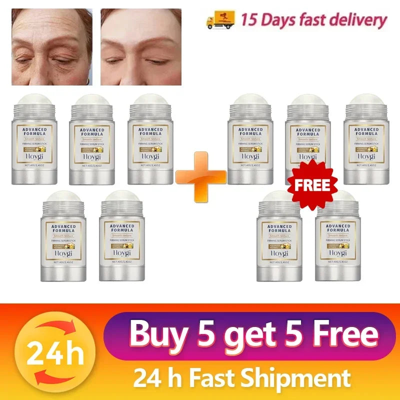 Retinol + Hyaluronic Acid Face Balm Stick – Anti-Wrinkle, Firming & Moisturizing Korean Skincare for Smooth, Plump, Youthful Skin