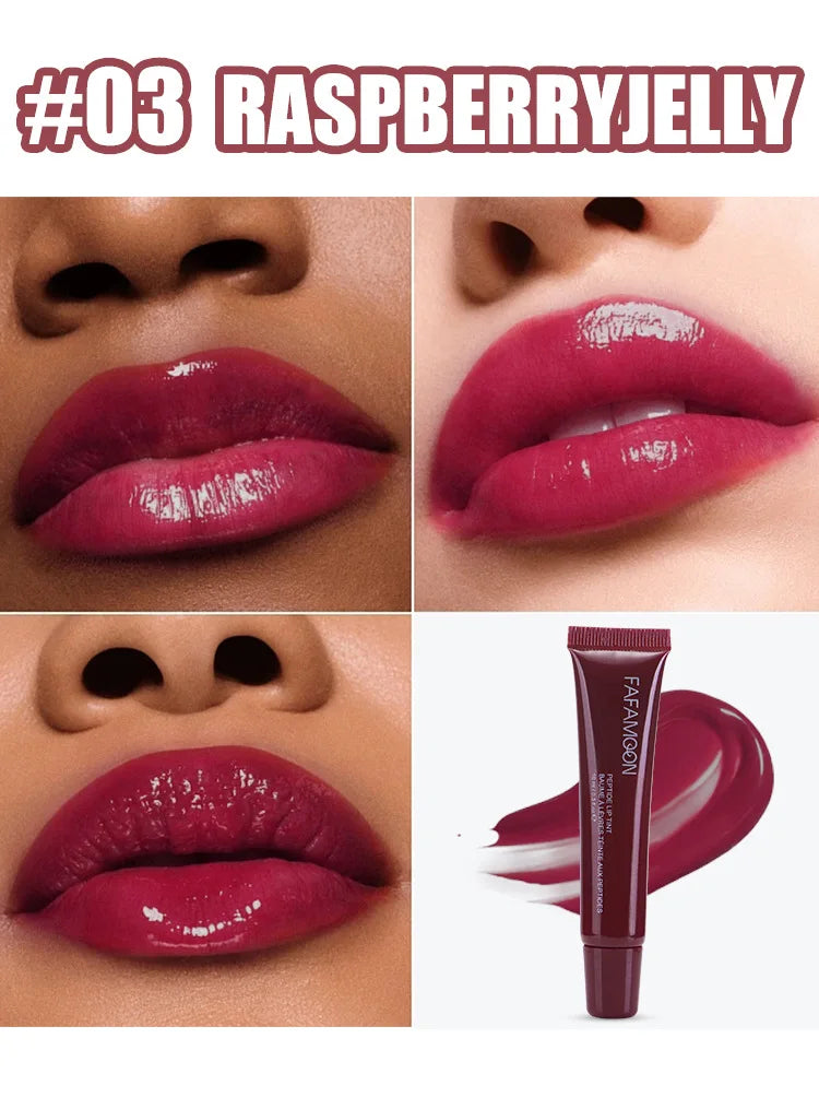 1pcs Soft Tube Mirror Lip Gloss Lip Oil Nude Brown Plumping Lip Gloss Moisturising Transparent Lipgloss Beauty Cosmetics Makeup