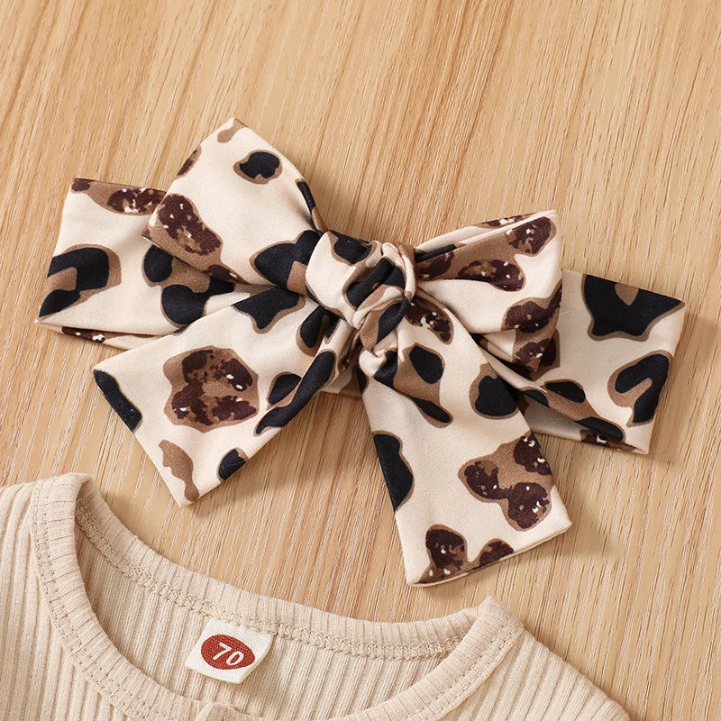 Toddler Girls Winter Outfit Long Sleeve Knit Sweater Floral Print Leggings Set for Baby Girls 0-24 Months