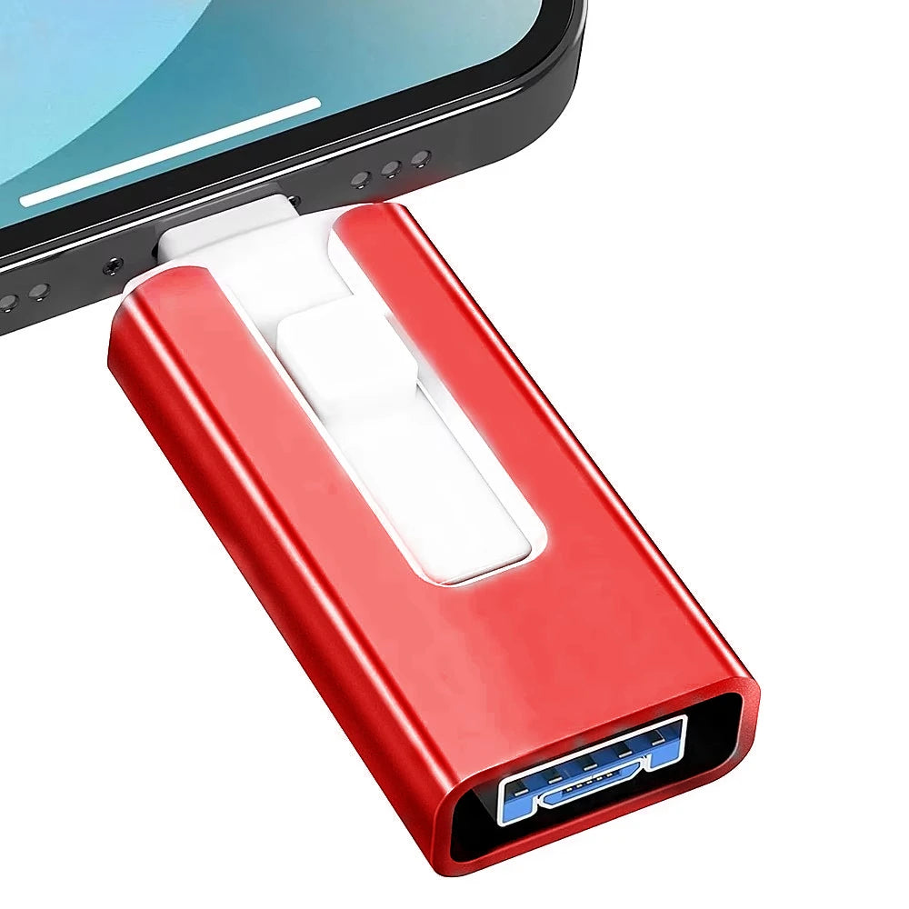 BiNFUL J32 OTG USB 3.0 Flash Drive — Metal, Multi-Device (iPhone/iPad/Android/PC), Plug-and-Play