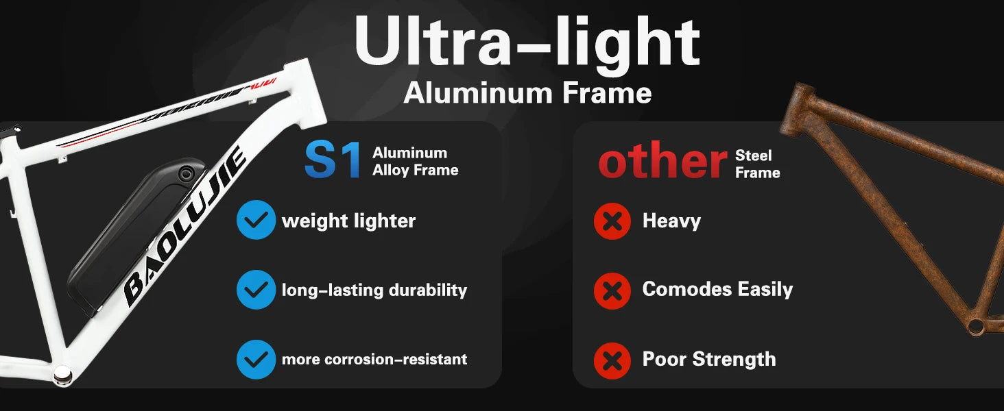 BAOLUJIE DM01 Electric Bike for Adults — 60V 2000W, Up to 42 MPH, Long-Range