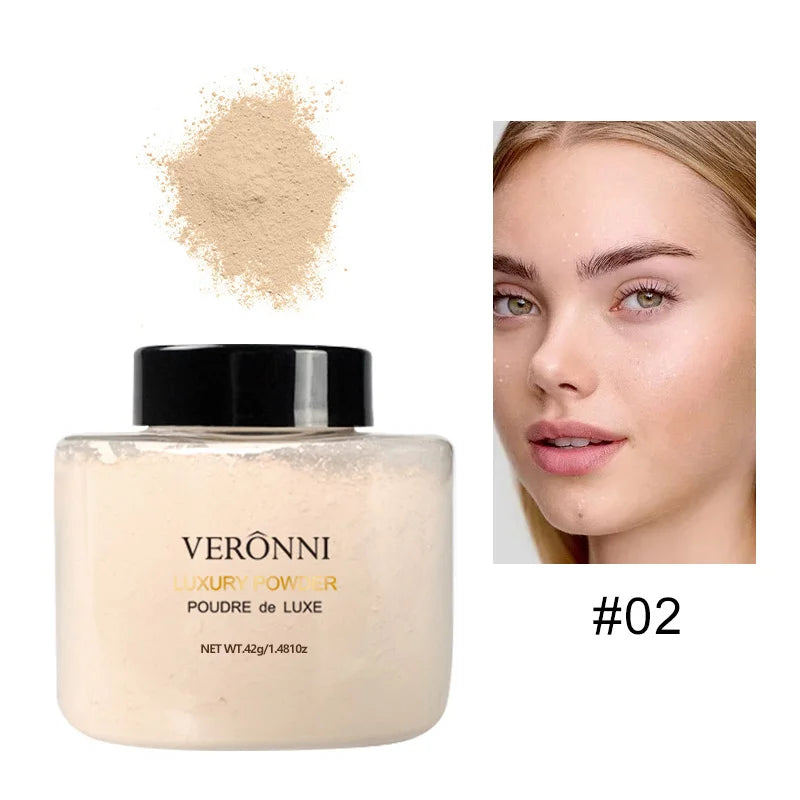 6 Colors Banana Luxury Powder for Women Face Foundation Banana Powder Bottles Loose Powder Authentic Oil-Control Beauty Make Up