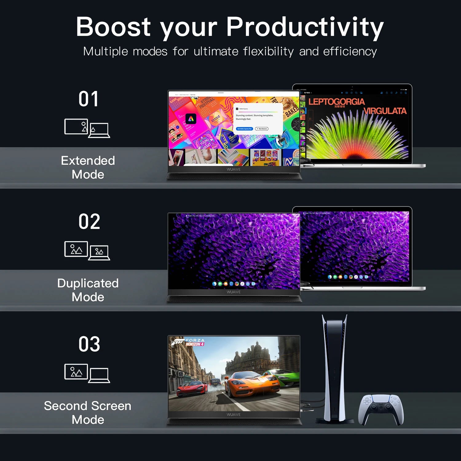 15.6" Portable Monitor — 1080p IPS | 72% NTSC / 100% sRGB | Dual USB-C + mini HDMI | Speakers