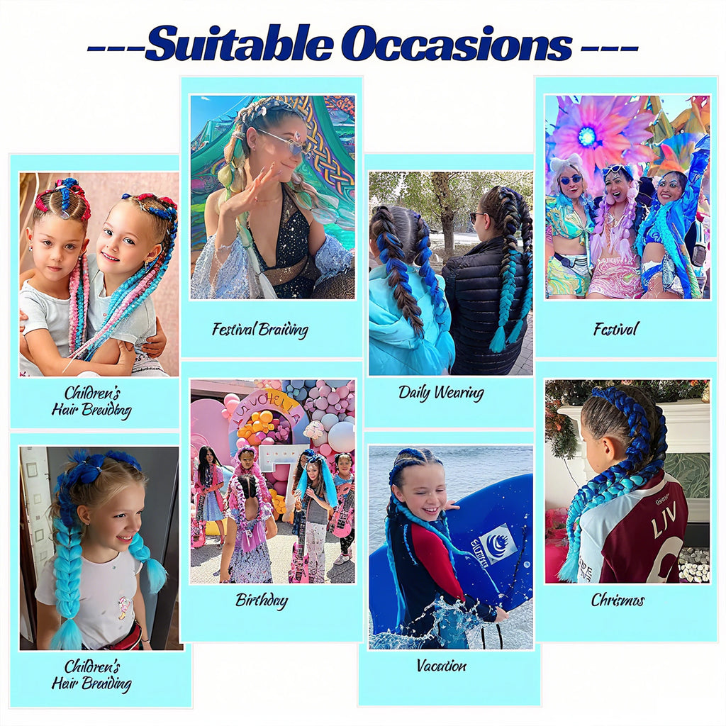 Wigundle Jumbo Braiding Hair Extension 82Inch High Temperature Synthetic Braid For Women Twist Box Braids Crochet Hair