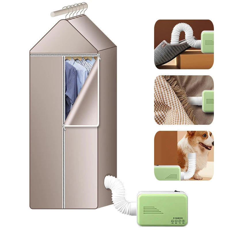 110V/220V Electric Clothes Dryer Laundry Multifunction Quickly Drying Clothes Shoes Warm air Clothes Dryer Heater Drying Machine