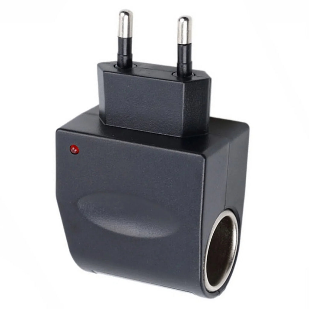 Universal 220V AC To 12V DC Car Power Adapter Socket Converter 220V To 12V Household Cigarette Lighter EU Plug