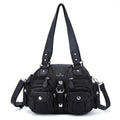 Angel kiss Women Handbags Satchel Top-handle Handbag PU Shoulder Bag Dumpling Pack Give Gifts Shoulder Bags Phone Money Pack