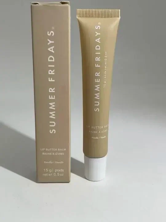 Summer Fridays Lip Balm Gloss — Moisturizing Mirror-Shine Lip Oil (Vanilla • Pink Sugar • Coffee Cake • Clear)