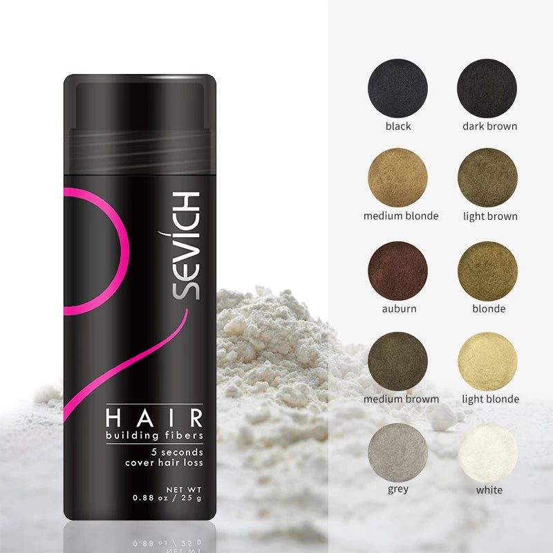 1000g Hair Fiber 10 Color Keratin Hair Building Fiber Powder Hair Fiber Thickening Poudre Instant Hair Growth Treatment For Hair