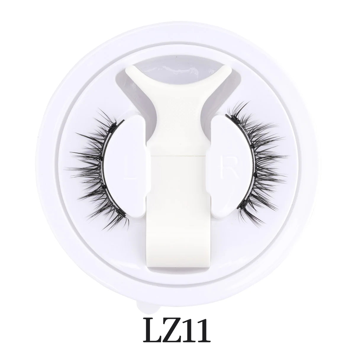 SHIDISHANGPIN 3D Magnetic False Eyelashes — Reusable, Glue-Free, Natural Long & Fluffy Look (1 Pair + Curler)