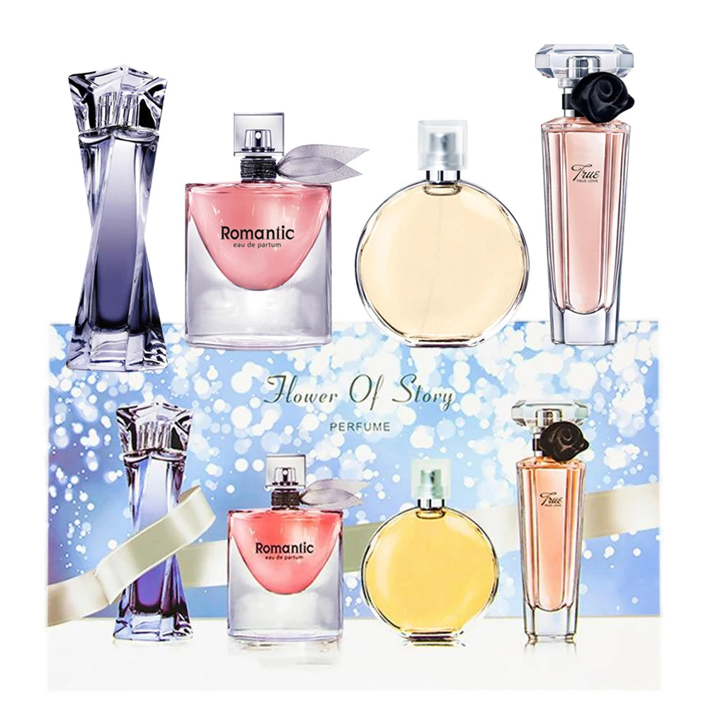 High Quality Perfume Women 95ml Brand Pheromone Perfumes De Mujer Gift Box 4pcs Set Floral Scent Fresh Natural Parfum Pour Femme