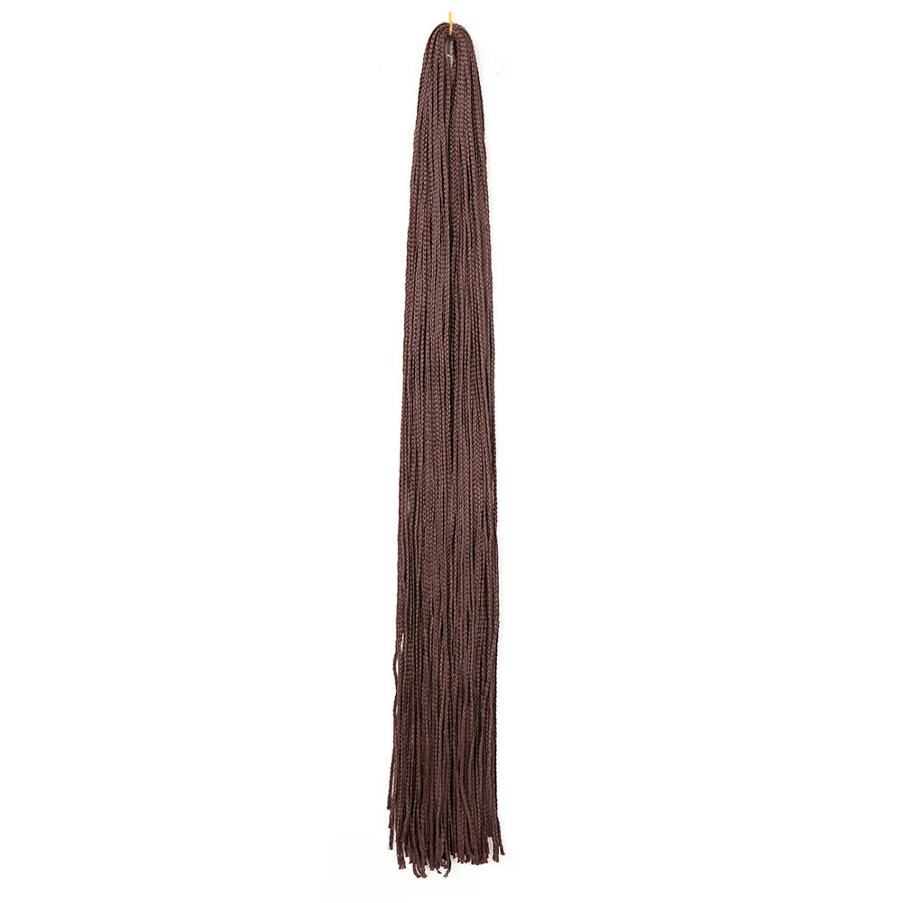 Long Senegalese Twist Braiding Hair Extensions, Colored Box Braids and Straight Hair from Zizi Braids Synthetic Crochet Hair