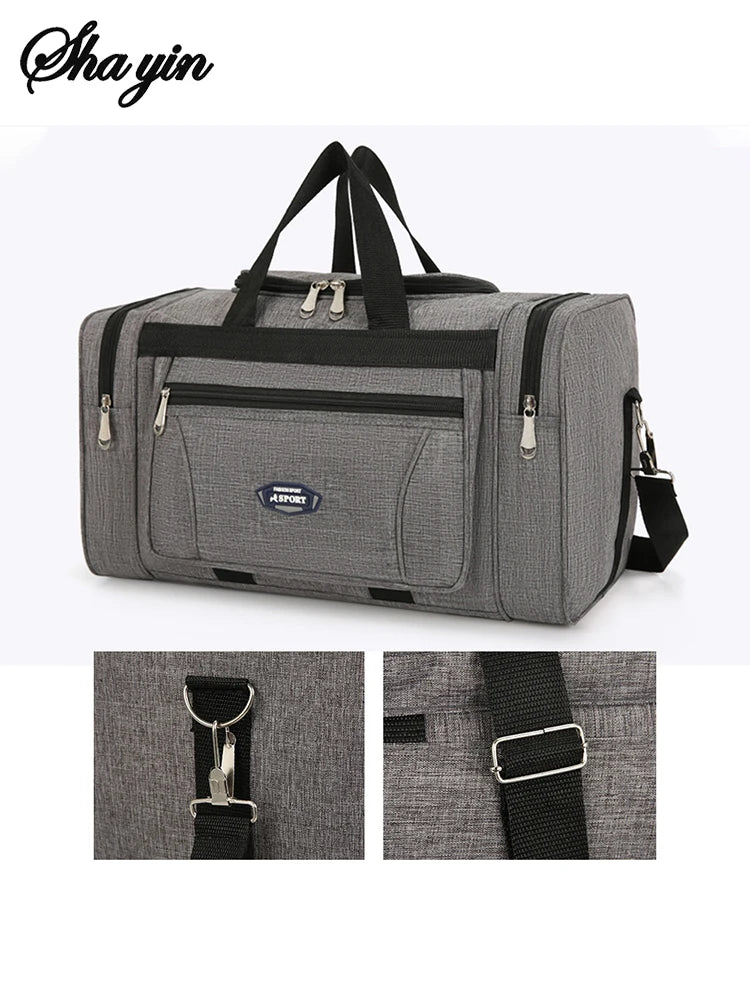 Oxford Waterproof Men Travel Bags Hand Luggage Big Travel Bag Business Large Capacity Weekend Duffle Travel Bag Fitness Bag