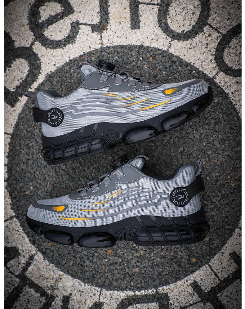 Breathable lace-free soft sole comfortable anti-smash anti-puncture labour insurance shoes