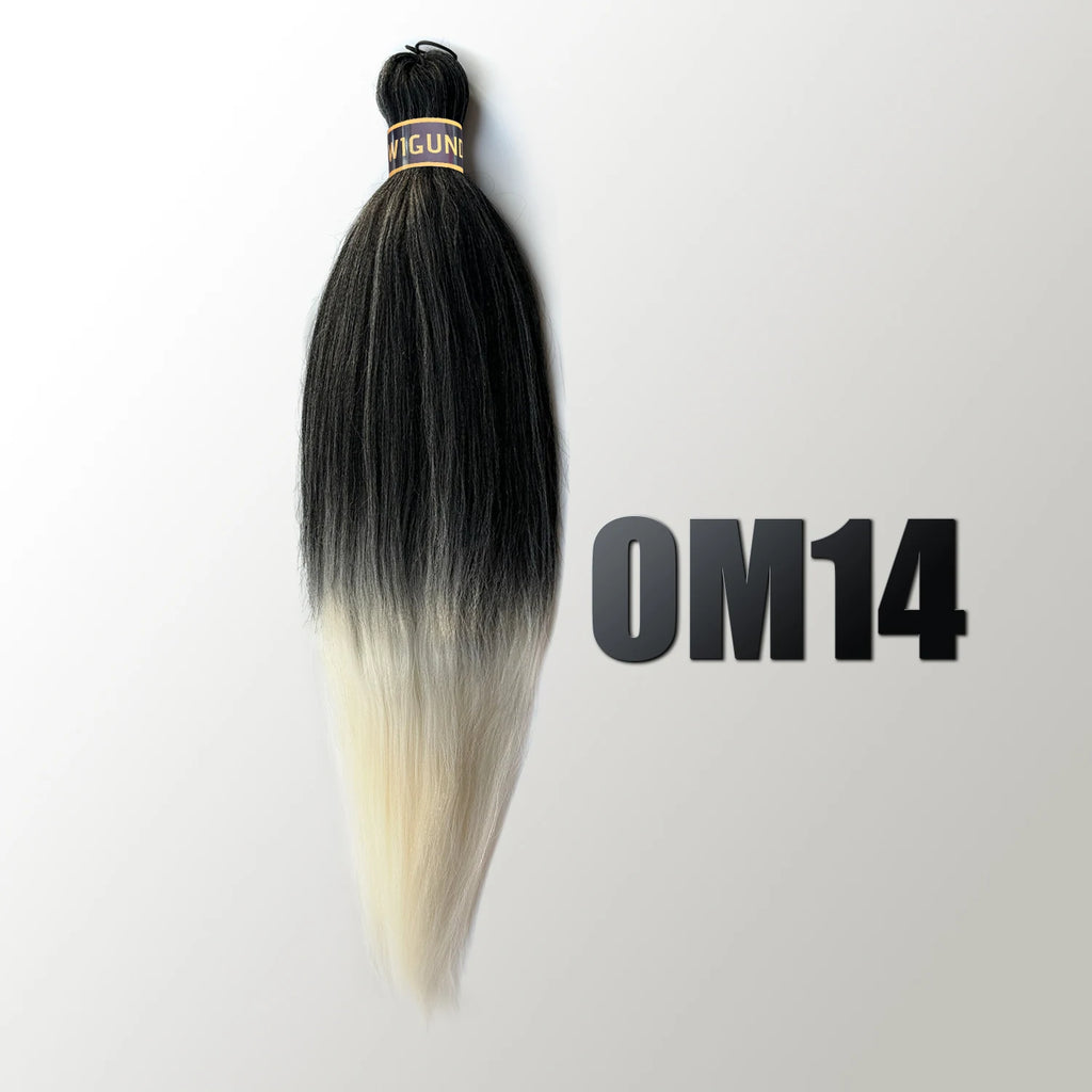 Wigundle Pre-Stretched Braiding Hair — EZ Crochet Yaki Straight (Flame-Retardant Kanekalon)