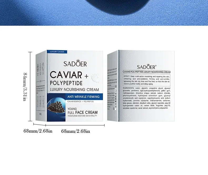 Anti-Wrinkle Face Cream Collagen Pearl Firming Lift Fade Fine Lines Caviar Moisturizing Smooth Brighten Korean Skin Care Product