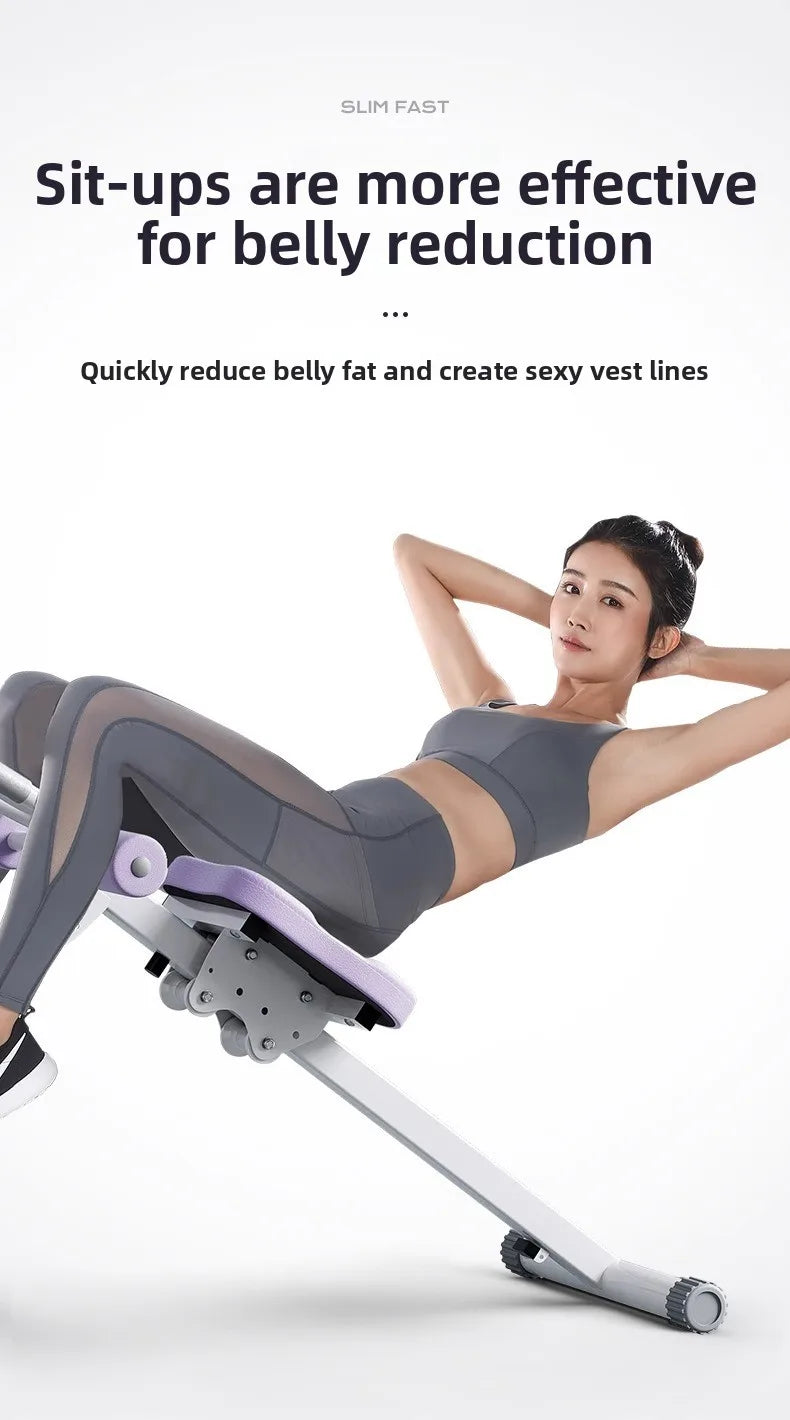 Fitness Body Shaping Machine Multifunctional Home Gym  Abdominal Waist Trainer Knee-Friendly Sliding Rail for Core & Leg Workout