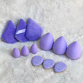 12 Pieces Powder Puff Face Triangle Makeup Sponge Soft Velour Puffs for Loose Powder Setting Powder Blender Foundation Sponge Be