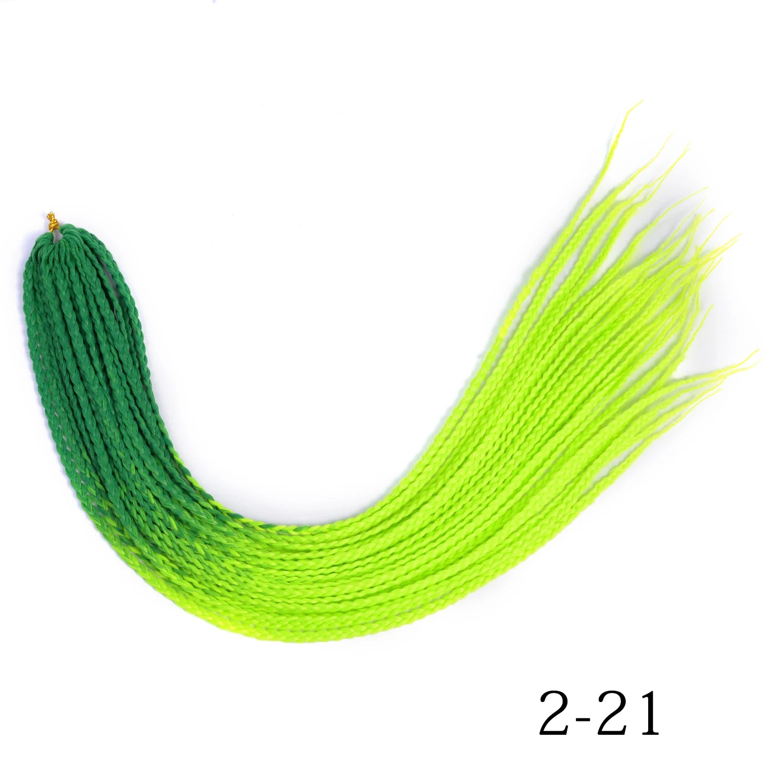 Synthetic Box Braids Hair Colored Crochet Hair Extensions Ombre Blue Gray Hook Braids Hairpiece For Women Cosplay Daily Use 24''