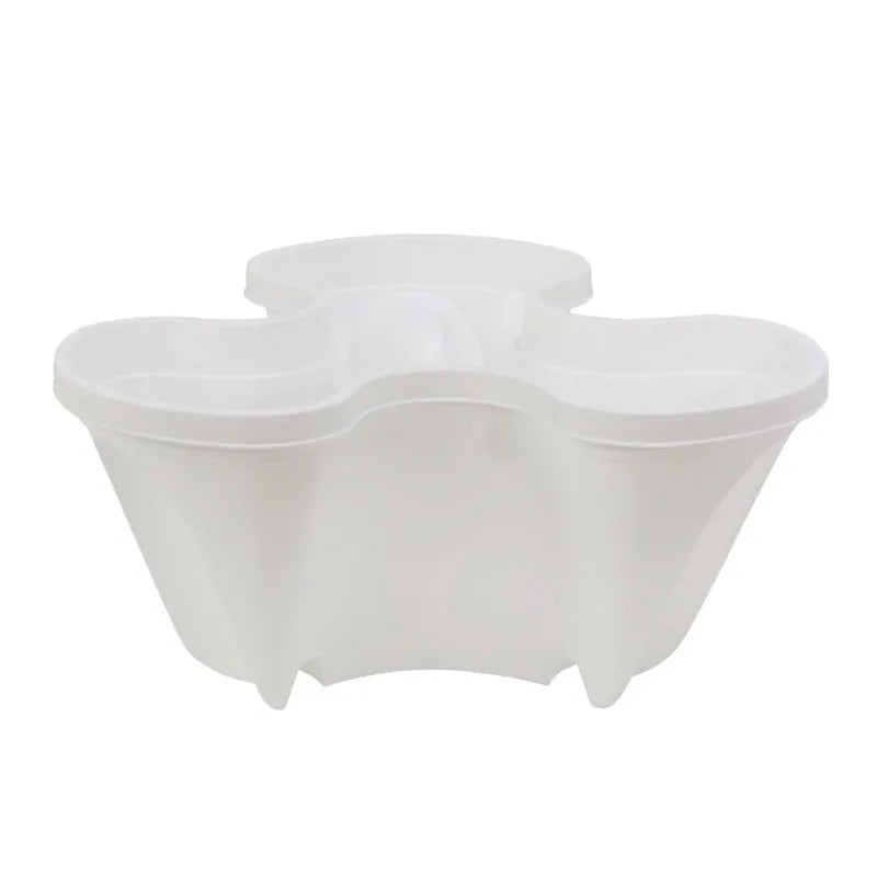 MOONBIFFY Stackable Multi-Tier Flower Pot with Wheels