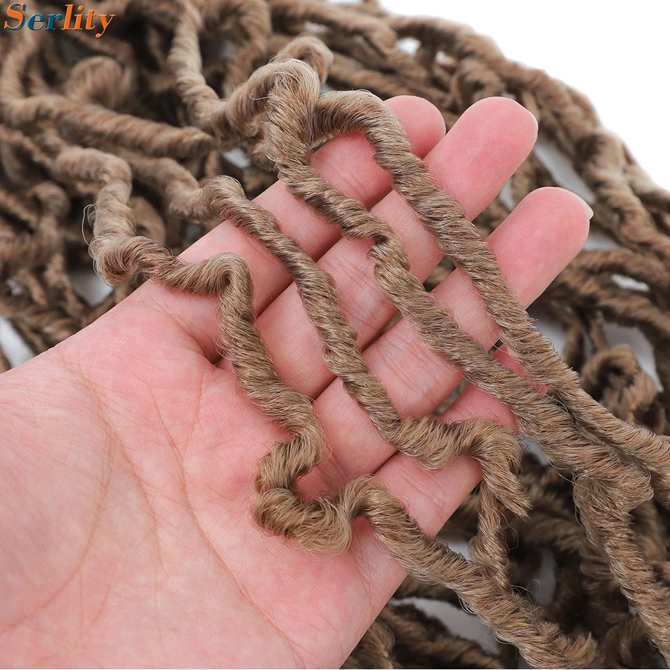 Serlity Faux Locs Extensions — 36"/24"/18" Soft Goddess Dreadlocks Crochet Hair