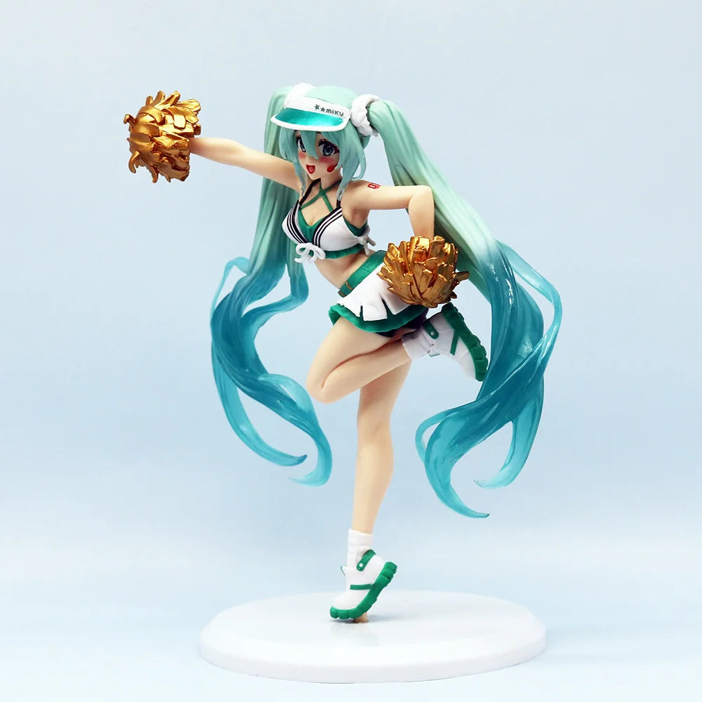 Hatsune Miku Desktop Cute Action FigureNeko T-Shirt Ver. Anime Figurine Kawaii Girl Model Toy Gift