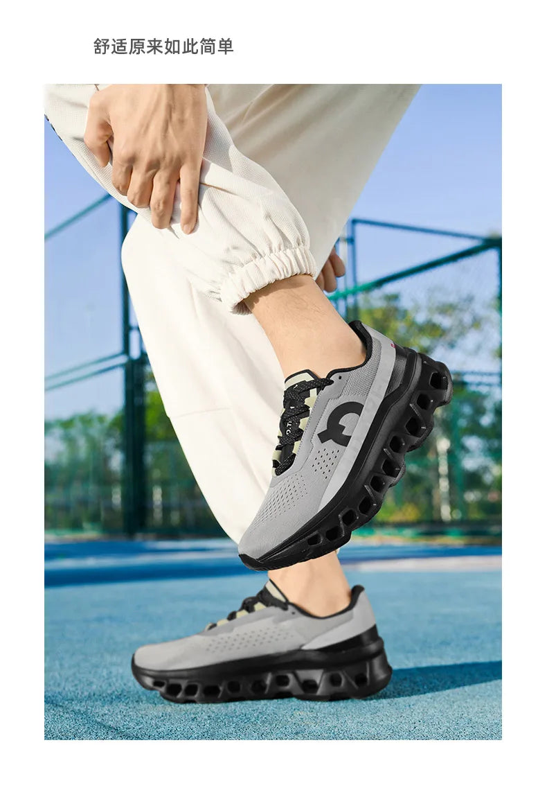 Men’s Breathable Air-Cushion Running Shoes – Lightweight Graffiti Sneakers