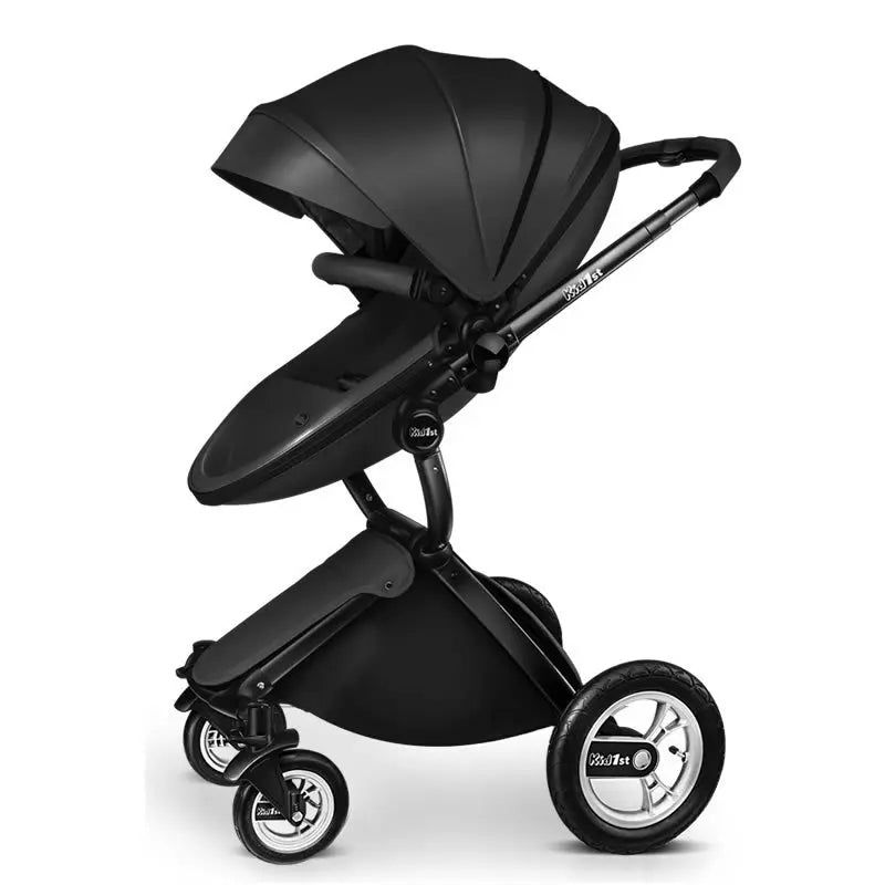 Luxury Baby Stroller Portable High Landscape Luxury Stroller Leather Stroller Travel Pram Pushchair trolley baby car carriage