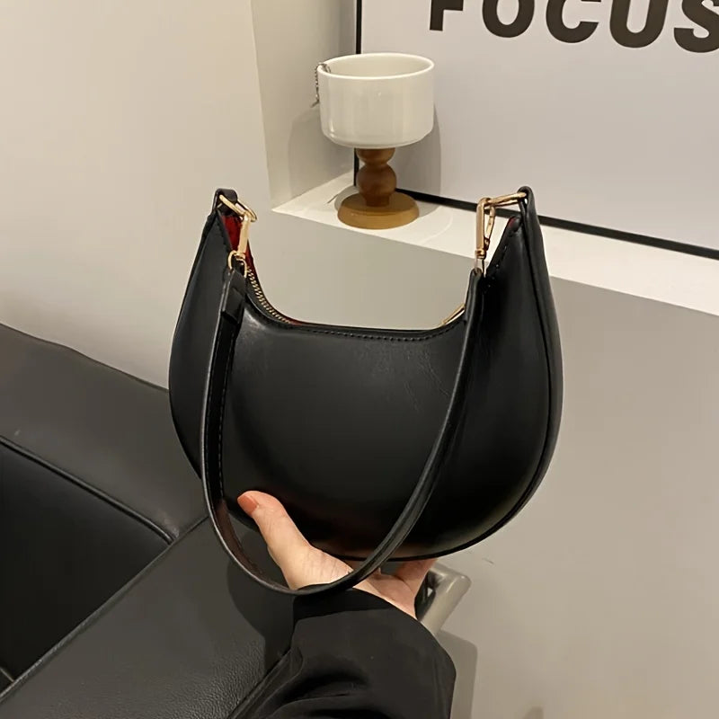 Women's Bag Shoulder Bags Women Moon-shaped Baseball NEW Fashion Luxury Women's Single Shoulder Bag