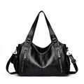 Pu shoulder bag fashionable temperament zipper opening design daily commuter handbag
