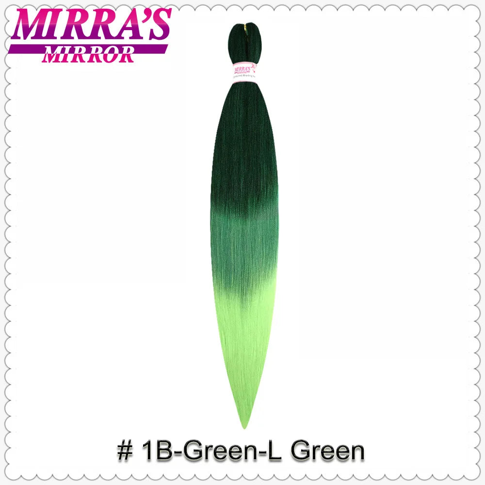 Corlorful Synthetic Jumbo Braids Hair Extensions 28 Inch Braiding Hair Pre Stretched Yellow Blue Green Red Pink Purple Braids