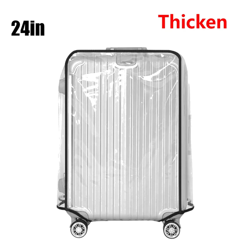 18-30inch Transparent Luggage Protector Cover Waterproof Suitcase Protector Cover Rolling Luggage Suitcase Cover Dustproof Cover