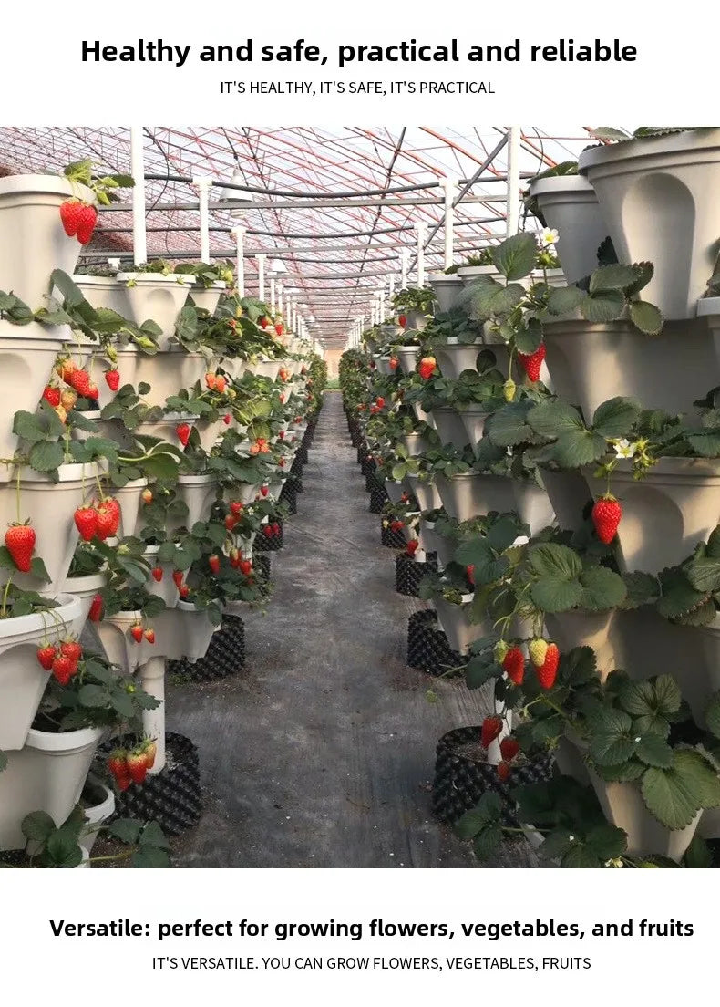 Plastic Flower Pot Multi-Layer Planting Box