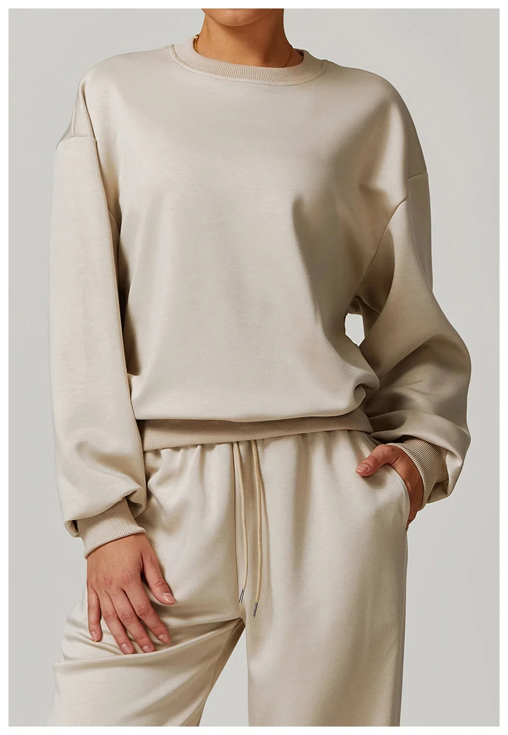 Women’s Classic Crewneck Sweatshirt – Loose Fit Pullover