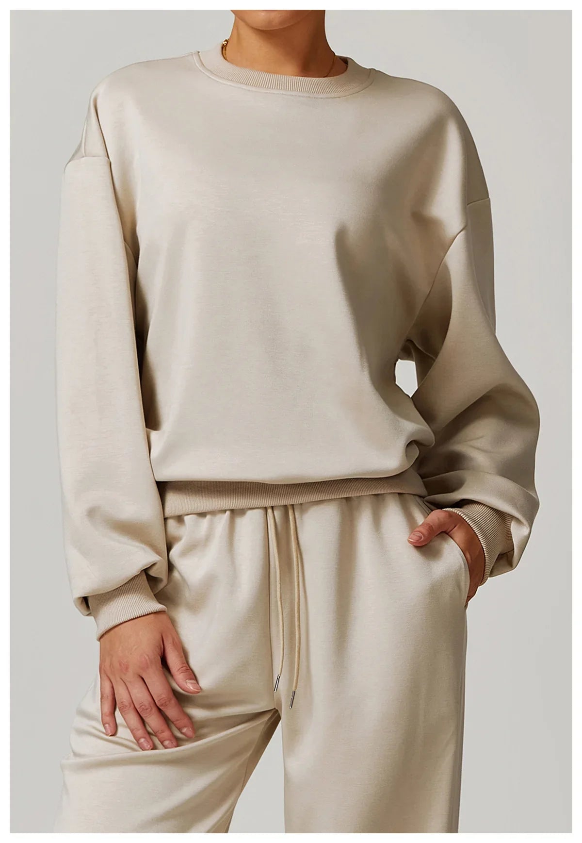 Women’s Classic Crewneck Sweatshirt – Loose Fit Pullover