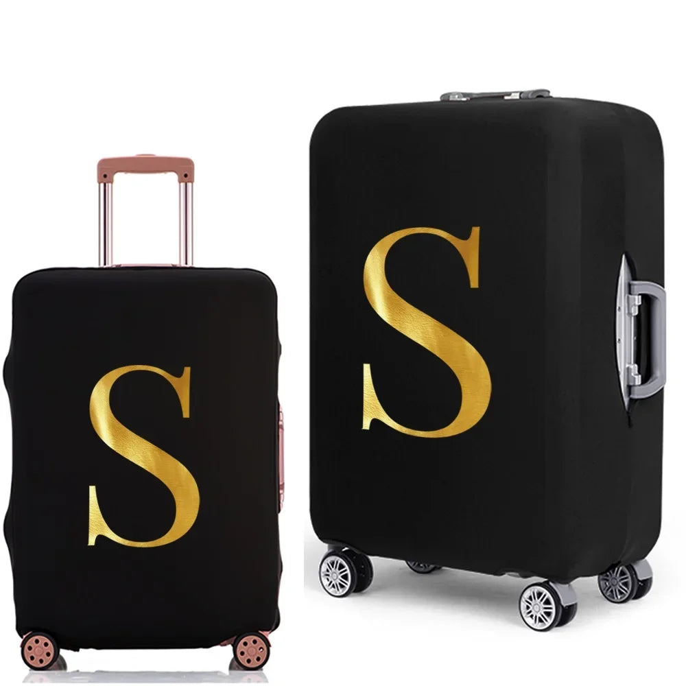 Letter Print Luggage Cover Thicker Suitcase Protective Case Trunk Case Apply Elastic Dust Case for 18" To 32" Travel Accessories