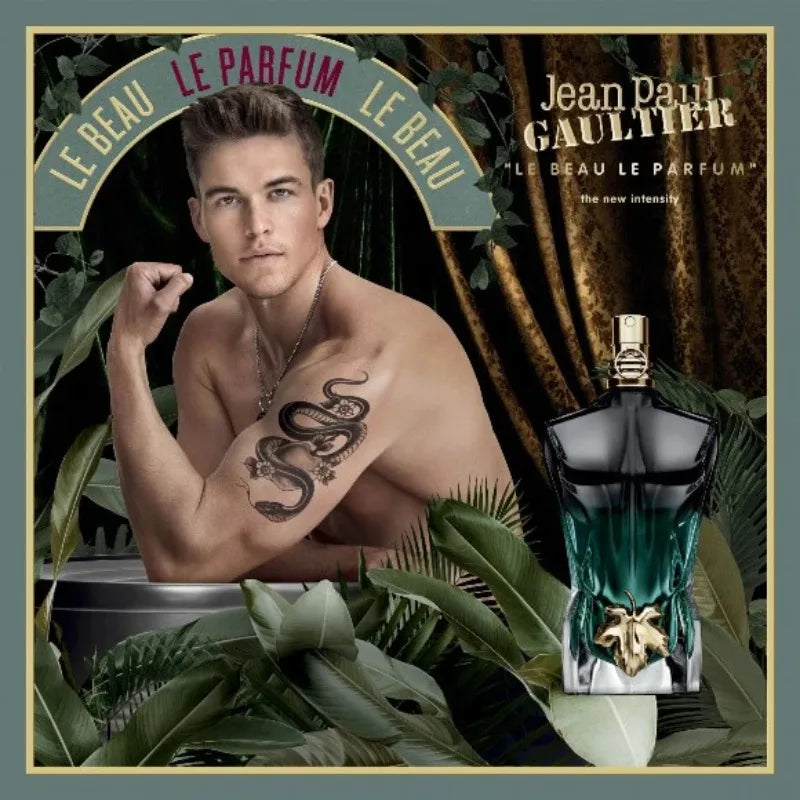 Jean Paul Gaultier Le Beau Le Eau de Parfum 4.2 Ounce 125 ML Original Premium Perfumes Lasting Oriental Woody Pheromones Perfume