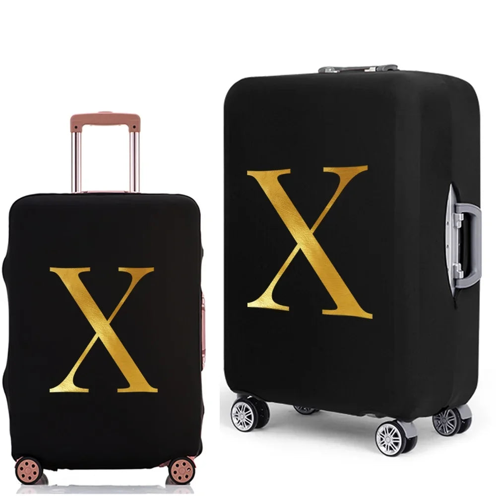 Letter Print Luggage Cover Thicker Suitcase Protective Case Trunk Case Apply Elastic Dust Case for 18" To 32" Travel Accessories