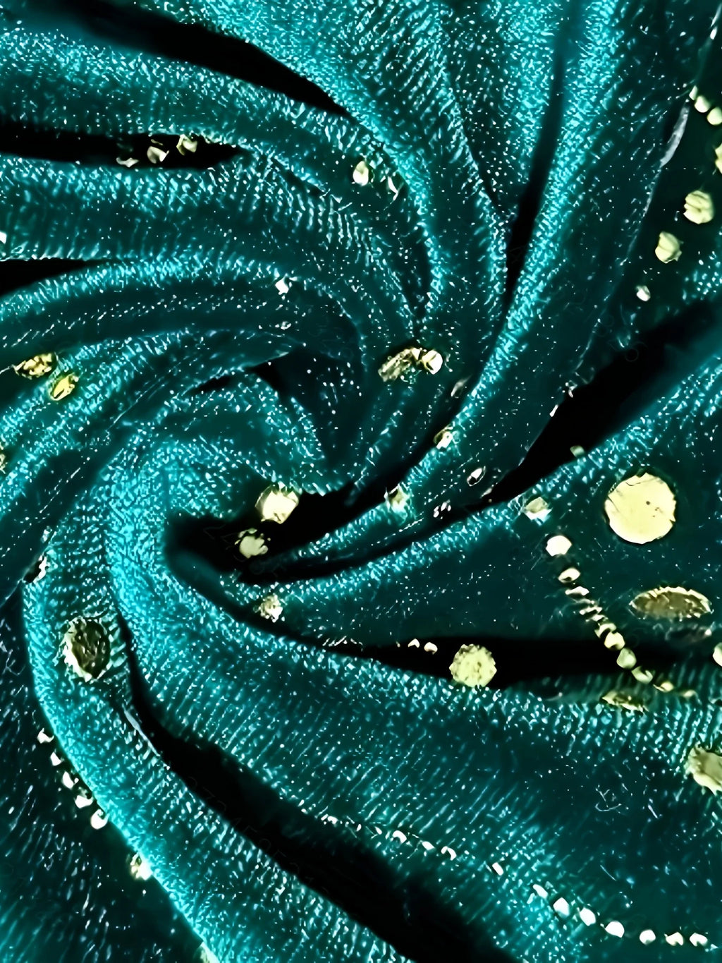 plus Size Velvet Golden Print Dress V-Neck Long Sleeve Autumn Winter Women's Clothing Maxi Gown