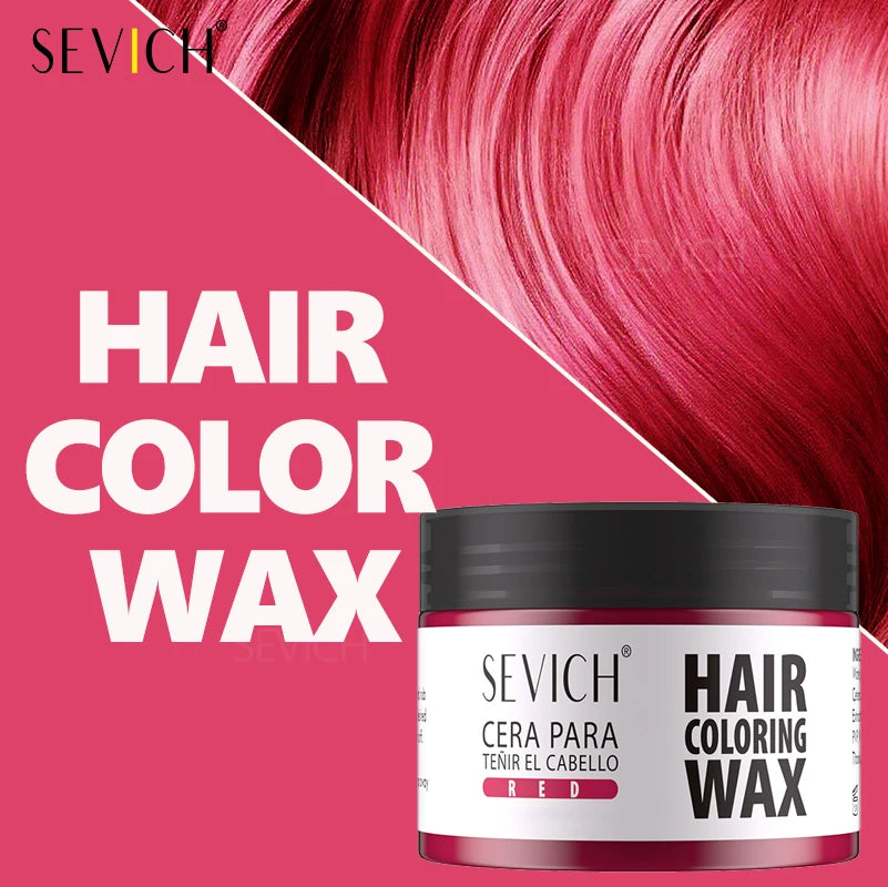 Hairs Dyed Mud Hair Colour Wax Easy To Wash Hair Styling Paste Dye for Eyebrow Beards Coloring Temporary Hair Color Style Cream