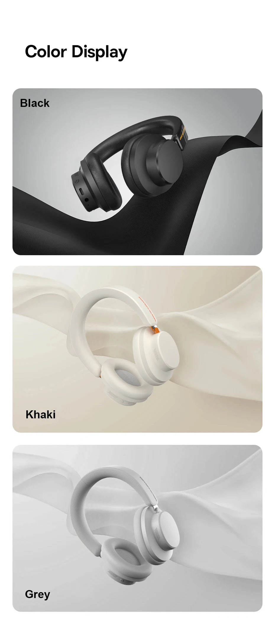 ANIVIA ANC500 Over-Ear Headphones — Hybrid ANC, BT 5.4, 60-Hour Battery