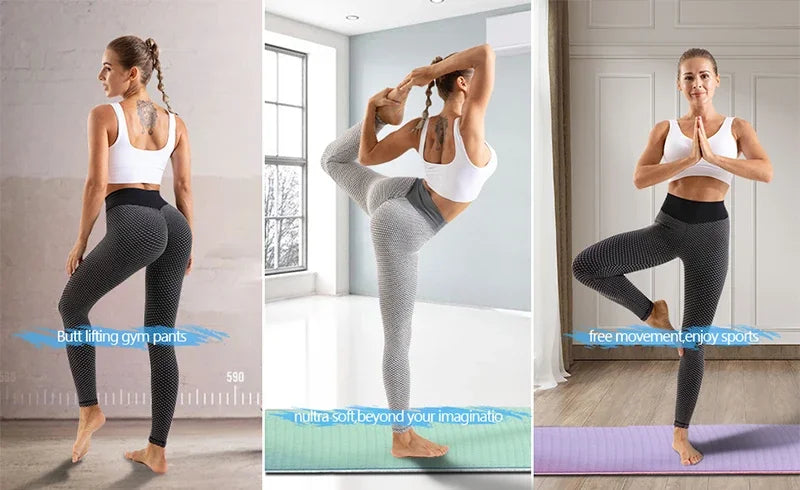 Shine-Tale Seamless Push-Up Leggings — High-Waist Booty-Lift Printed Yoga Pants for Women