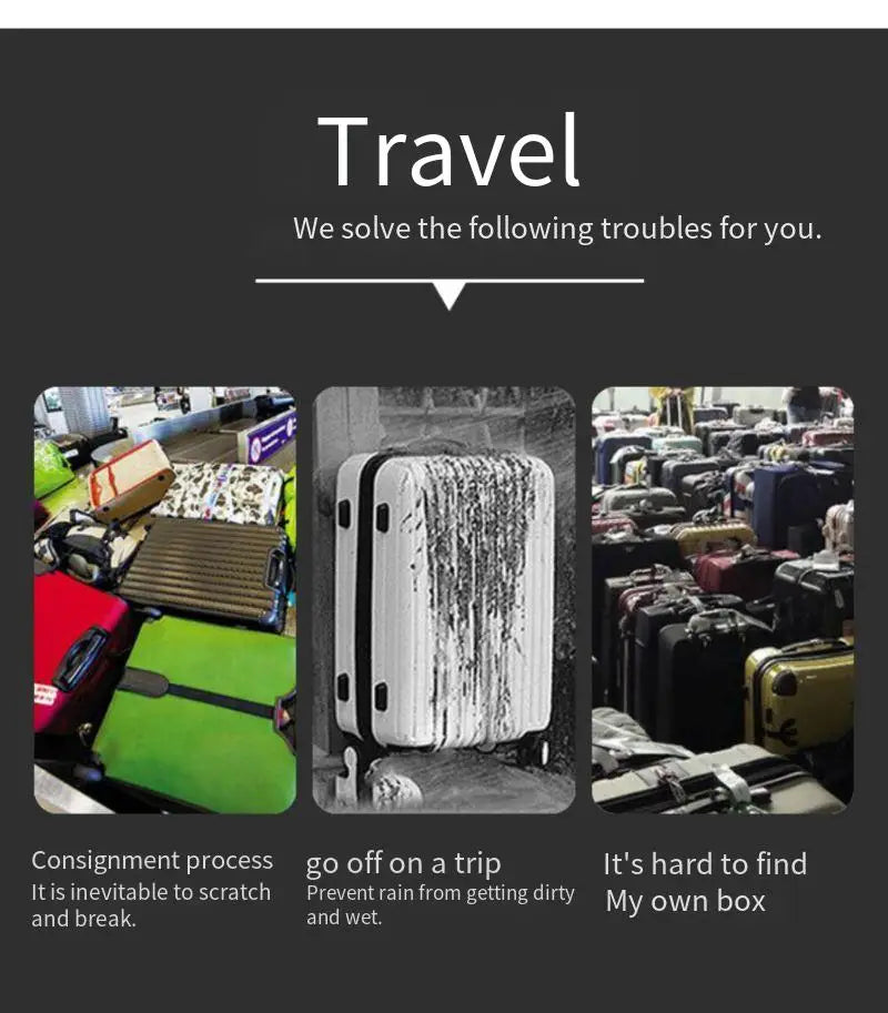 Suitcase protective cover, transparent dust-proof cover, suitcase protective cover