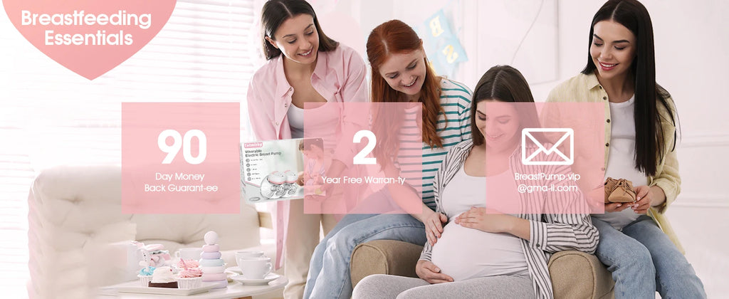 2 Pcs Electric Wearable Breast Pump (Model YM-805) — Silent, Hands-Free, USB Rechargeable (1200 mAh)