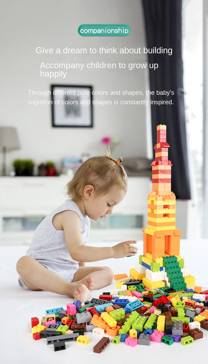 125/250g DIY Building Blocks Bulk Lot Pack Sorte Thick Bricks Block Plate Toys Small Particles Bulk Fit Legoeds Gift for Kids