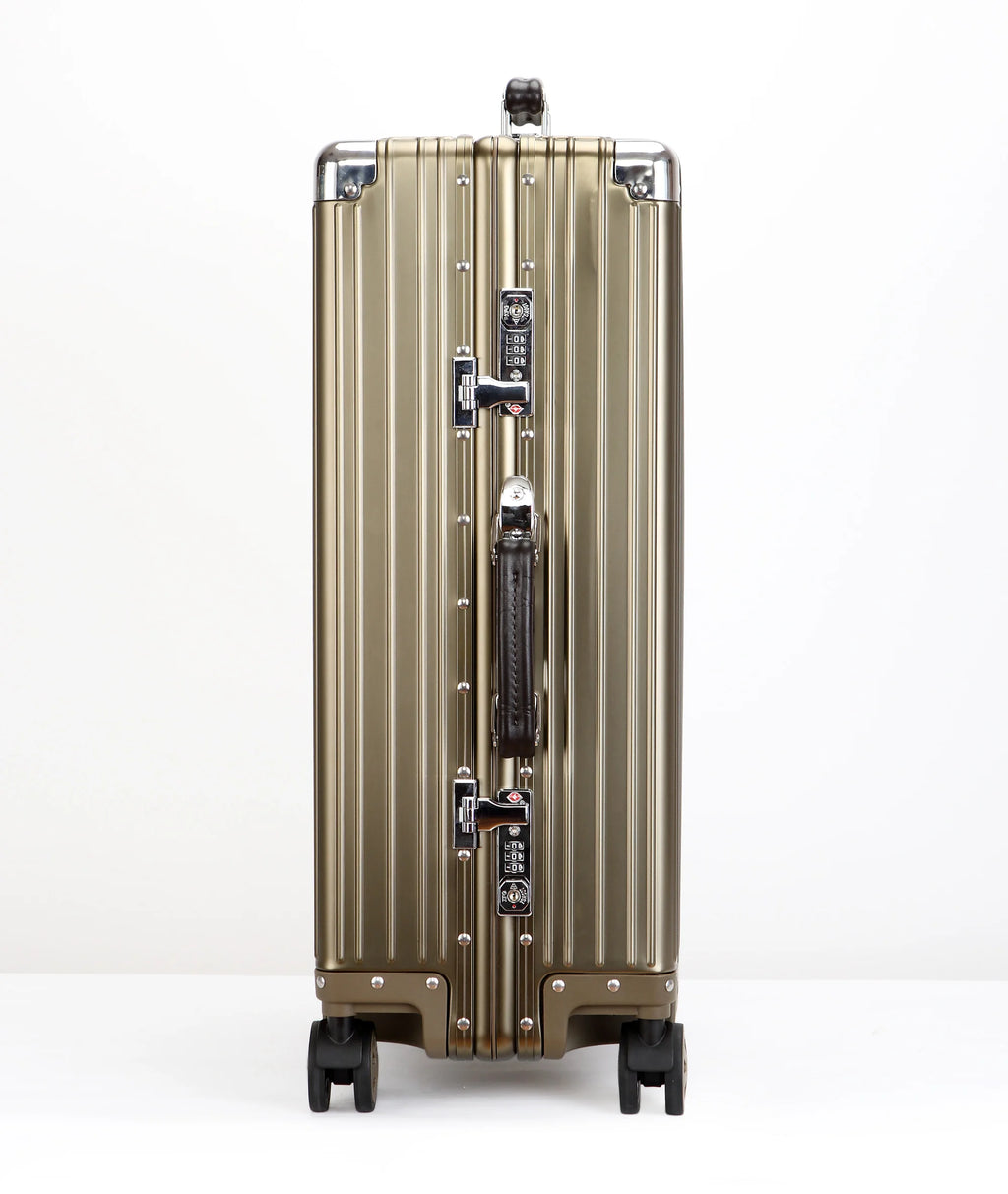 All Aluminum-magnesium Alloy Travel Suitcase High Quality Rolling Luggage 20/24/26/29'' Retro Trolley Case Bag Carry-On Boarding