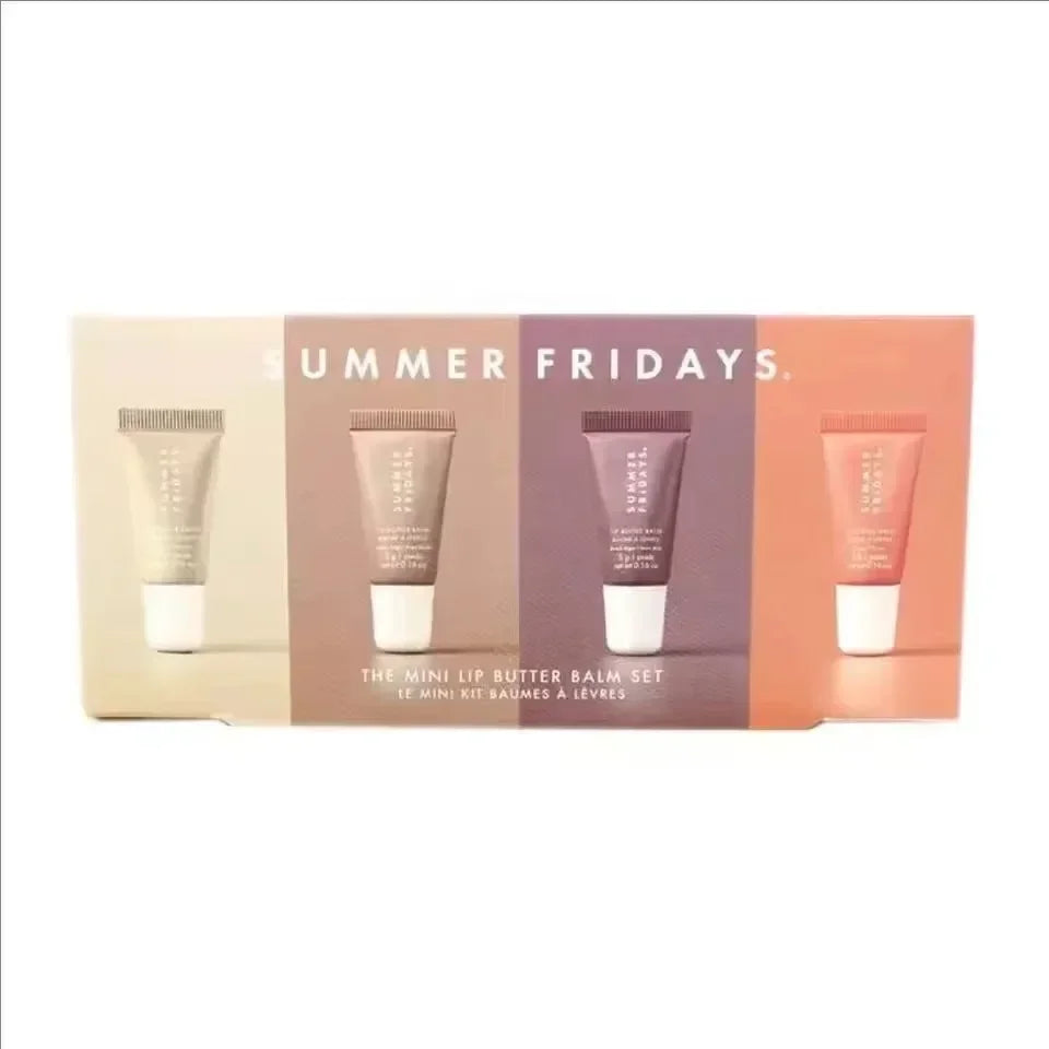 Summer Fridays Lip Balm Gloss — Moisturizing Mirror-Shine Lip Oil (Vanilla • Pink Sugar • Coffee Cake • Clear)