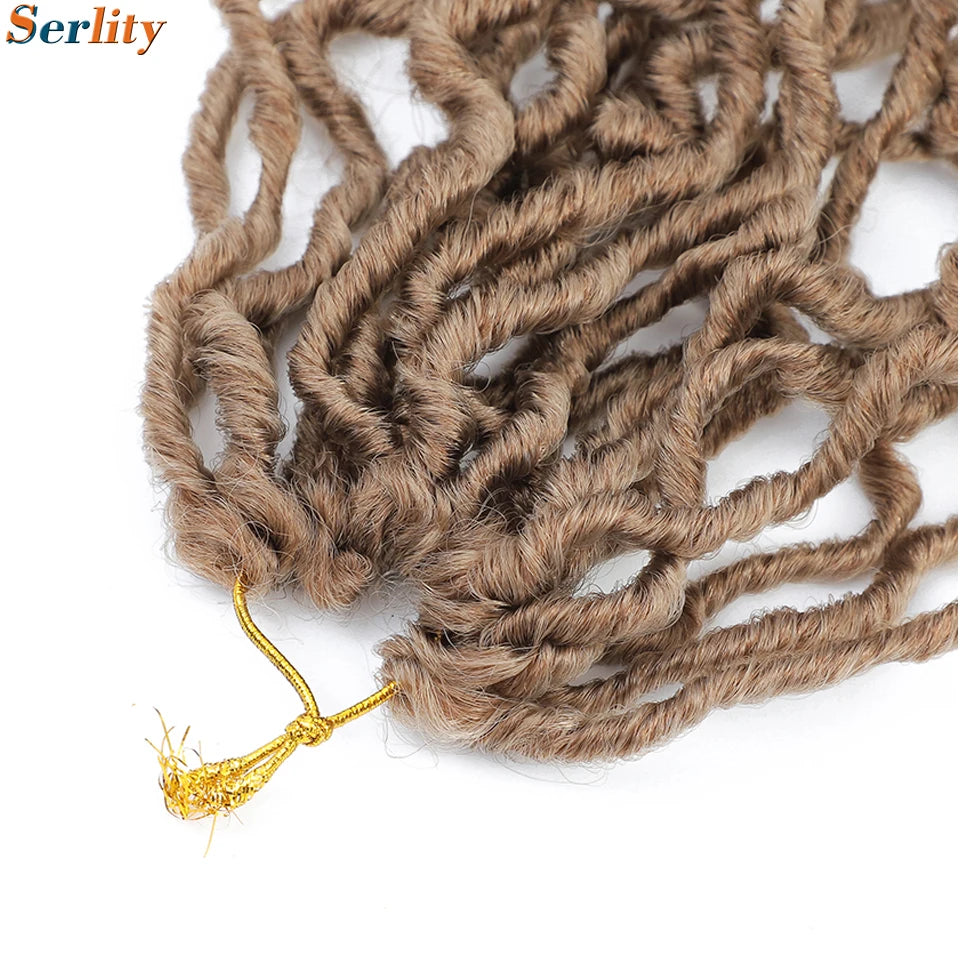 Serlity Faux Locs Extensions — 36"/24"/18" Soft Goddess Dreadlocks Crochet Hair