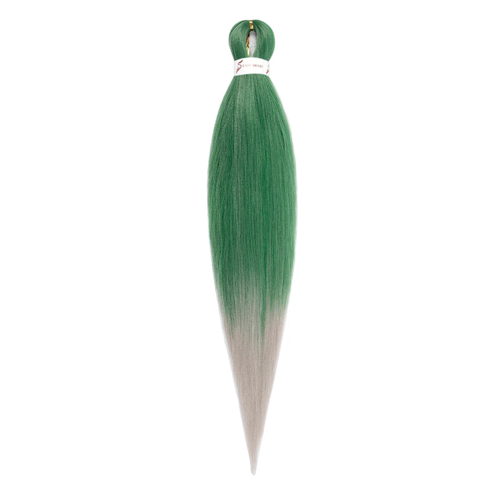 Pre-stretched Braids Hair Professional Itch Free Hot Water Setting Synthetic Fiber Ombre Yaki Texture Braid Hair Extensions